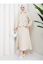 Alina Zippered Suit with Stone Buttons and Skirt