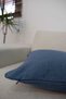2-Piece Linen Look Throw Pillow Cover with Zipper Modern Decorative Pillowcase Petrol - 4