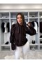 Women's Brown Spanish Sleeve Ruffle Blouse - 2