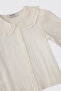 Baby Girl Long Sleeve White Shirt - 2
