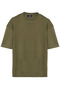 Unisex 3-Pack Black-Grey-Green Oversize Wide Cut 100% Cotton Basic Crew Neck T-Shirt 3-Pack Ti - 4