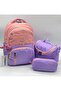 Primary School Bag Waterproof Fabric Set of 3 Primary School Bag Set 8010 Pudra-Liala - 2
