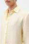 Textured Oversize Shirt Yellow - 4
