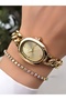Women's Wristwatch - Adjustable Chain Steel Band - Bracelet Gift