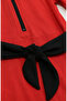 Beli Belted Half Zipper Elegance Hijab Swimsuit 2600-03 Red - 4