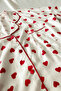 Long Sleeve Heart Patterned Pajama Set - 4