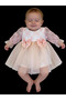 Lace & Tulle Baby Dress - Salmon - 2