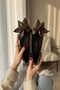 Amar Brown Bow-Tie Short Heeled (1.5 cm) Pointed Toe Casual Ballerinas - 2