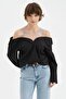 Women's Collared Shirt with Tulle and Stone Detailing