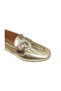 24214 Stoned Genuine Leather Flat Sole Ballerina Loafer Moccasin Shoes - 4
