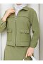 Women's Hijab Double Fabric Zippered Two-Piece Set - Women's Hijab Set Jacket Skirt - 4