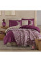 100% Cotton Double Duvet Cover Set Liora V1 Lilac