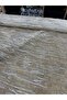 Silver Sequined Cream Hayal Tulle Fabric - Evening Dresses and Engagement Wear - 3