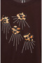 Floral Embroidered Stoned Double Set 0255-01 Brown - 5