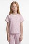 Girl's Crew Neck Printed Pajama Set - 4