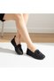 Genuine Leather Patterned Transparent Sole Casual Women's Shoes - 3