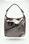 Women's Patterned Leather Zipper Detailed Casual Hobo Shoulder Bag