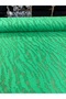Zebra Patterned Green Burnout Velvet Tulle - Modern Dressmaking Fabric - 3
