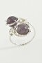 Drnds Ceyt Natural Stone Ring - (144321) Silver Color - 2