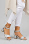 Girl's Patterned Ankle-Strapped Short Heeled Evening Dress Shoes - 2