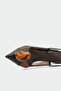 Clis Accessory Detailed Bitter Brown Women's Heeled Shoes - 2