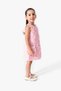 Girl's Pink Evening Dress with Rose Petals, Ages 2-9 - 5