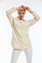 Women's Covered Double Pocket Regular Fit 100% Cotton Canvas Tunic Shirt - 3