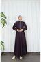 Jacketed Gilet Dress Tansel Denim Suit Plum Hnt8552 - 3