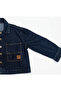 Toddler Boys Dark Wash Denim Jacket – Button‑Front Casual Outerwear - 4