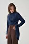 Indigo-Cuff Embroidery Detailed Shirt - 3