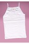Pack of 6 100% Ribana Cotton Girls' Corded Strap Tank Tops White - 5