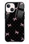 iPhone 13 Mini Glossy Phone Case with Pink Ribbon Design