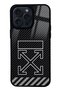 iPhone 15 Pro Max White Design Glossy Phone Case