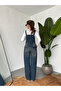 Women's Vintage Denim Salopet Gardener Overalls - 3