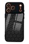 iPhone 17 Pro Max Glossy Phone Case with Armor Grid Design