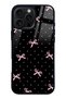 iPhone 16 Pro Max Glossy Phone Case with Pink Ribbon Design