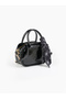 Wrinkled Textured Black/Wrinkled Textured Brown Shk289 Set Faux Leather 2-Piece Hand and Shoulder Bag Set - 3
