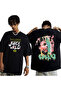 Juice Wrld Printed Unisex Oversize Cut 100% Cotton Crew Neck Black Rap T-Shirt