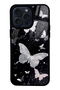 iPhone 14 Pro Max Glossy Phone Case with Butterfly Design