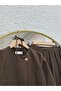 Larin Skirt Pleated Single Button Skirt Suit-Fa1056 Brown - 3