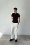 Double Pleated Gabardine Boyfriend Pants - 4