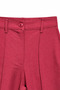 4773 Women's Pleated Palazzo Trousers Burgundy - 2