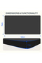 FLEXISPOT EN2 cm Electric Sit Stand Desk with Cable Management - White Frame and Black Top - 3