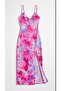 Women’s Elegant Satin Slip Dress with Side Slit – Spaghetti Strap V-Neck Eveni - 4