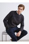 Esvab • Modern & Distinctive Zero Roba Collar Embroidered Men's Knitwear Sweater - 2