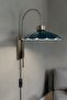 Plug-In Risso Sea Green Single Sconce Living Room Kitchen Hallway Cafe Boutique Lamp Lighting - 3