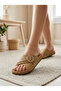 Women's Anatomical Cork Sole Cross-Strapped Buckle Casual Slippers - 3