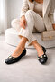Mono Women's Ballet Flats with Pearl Buckle – Stylish for Daily Use, Comfortable Soft Sole - 3