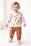 Tulip Patterned Baby Girl Tracksuit Set, 2 Pieces.