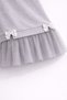 Girl's Tulle Dress Look Sweatshirt Set with Bag - 4
